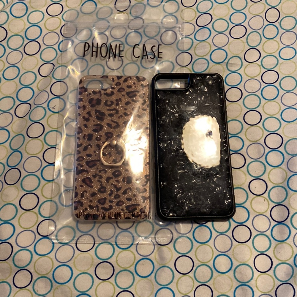A set of two iPhone 8 Plus cases